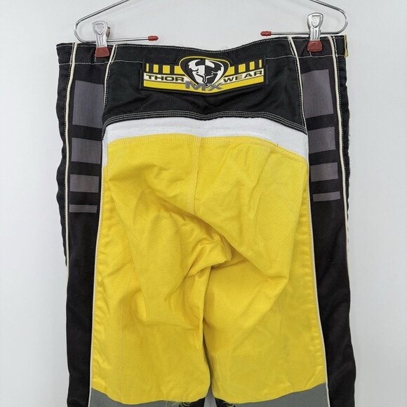 Motorcycle ATV Off Road Thor Men’s‎ Pants Size 32 Yellow, See Photos - Picture 10 of 16